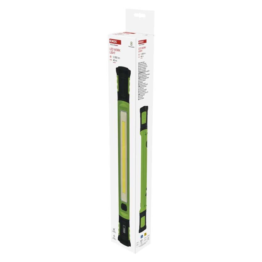 Nabíjacie prac. svietidlo COB LED P4545, 1000 lm, 2600 mAh