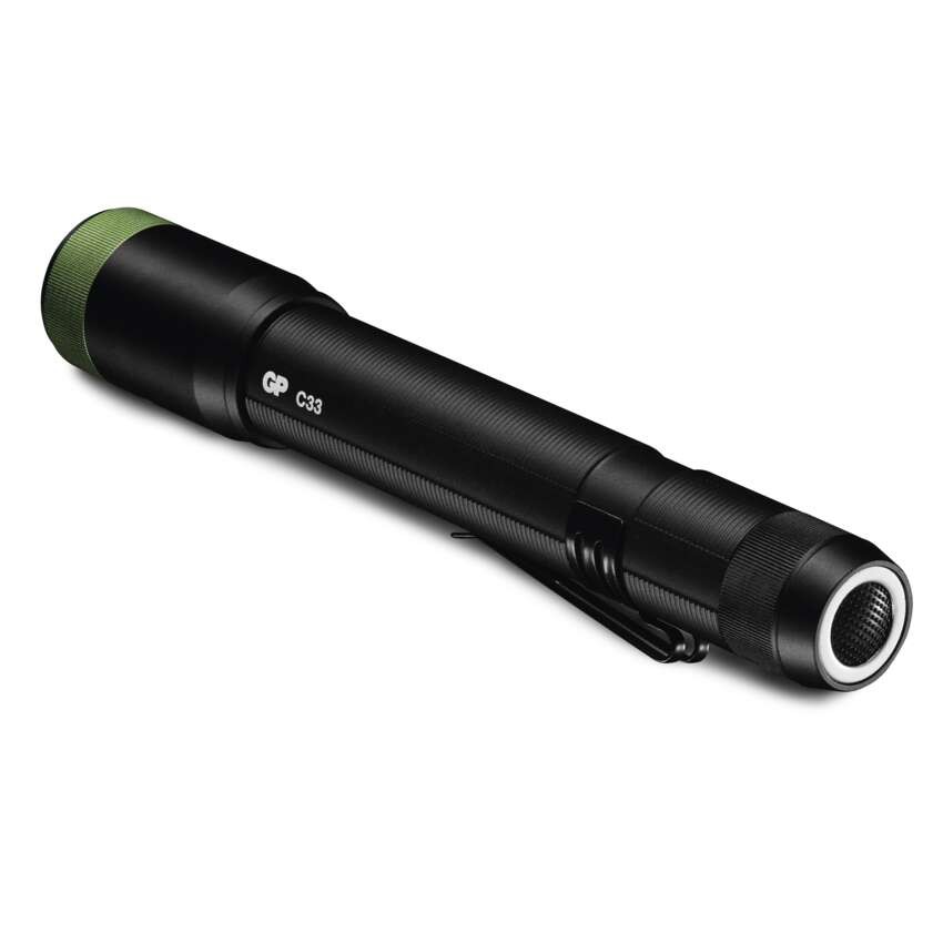 GP LED Zseblámpa C33 + 2× AA GP Ultra elem