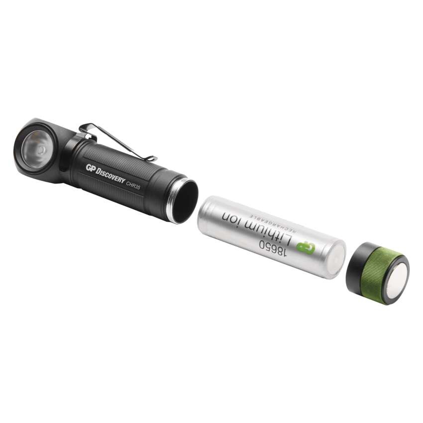 LED nabíjacia čelovka GP Discovery CHR35, 600 lm