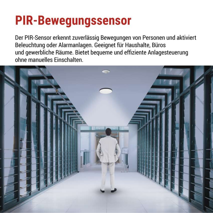 Bewegungsmelder (PIR-Sensor) IP20 1200W Weiss
