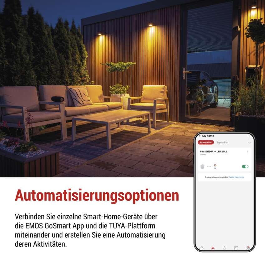GoSmart PIR-Sensor (Bewegungssensor) mit Nachtlicht, WiFi