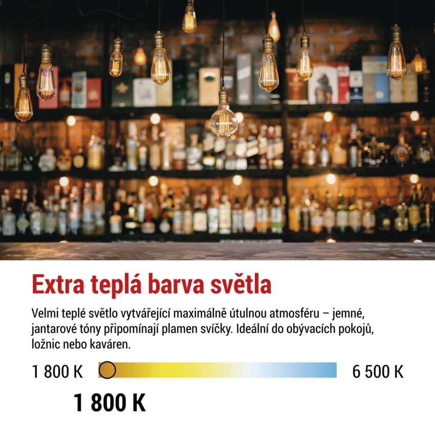 LED žárovka DECO S123 / E27 / 3,5 W (14 W) / 130 lm / flame