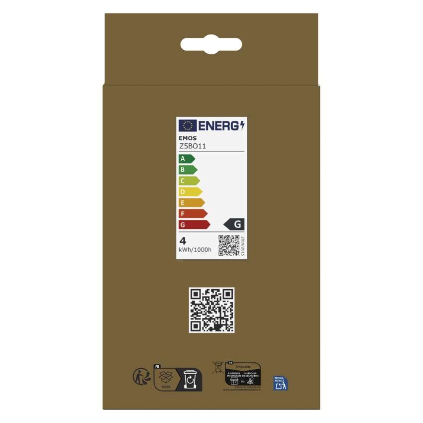 LED lemputė DECO G130OA / E27 / 4 W (22 W) / 220 lm / flame