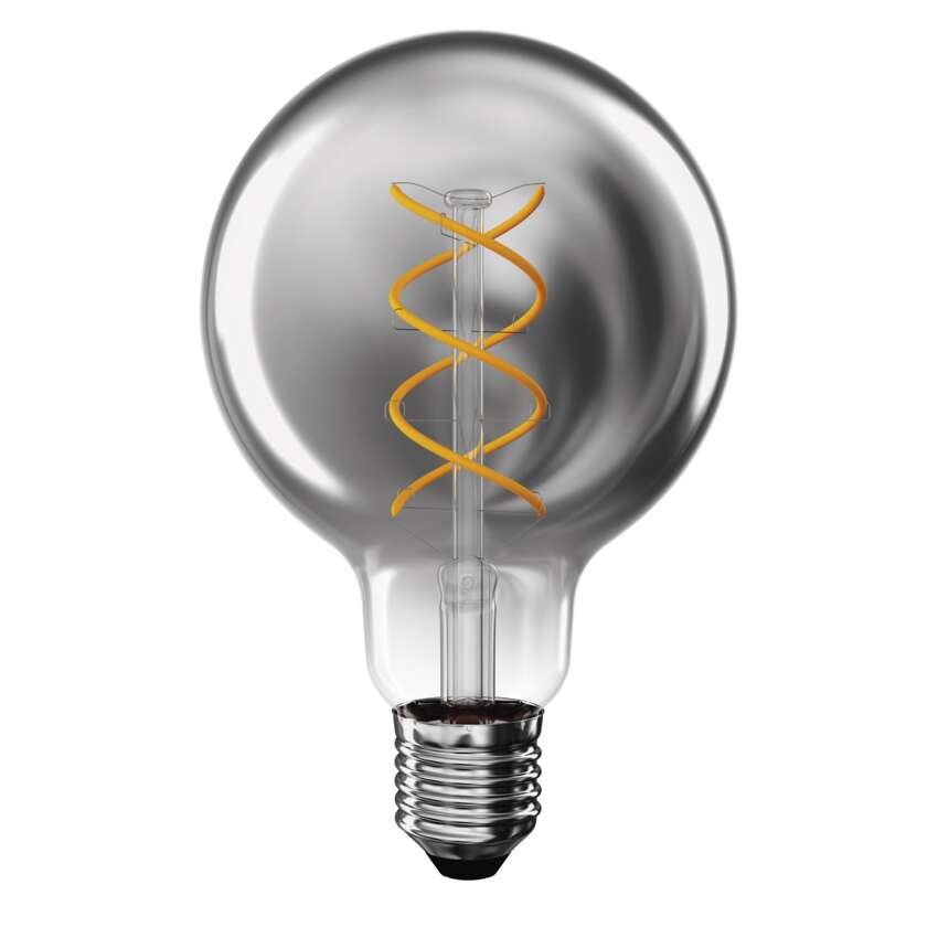 LED Lampe DECO SMOKED G95 / E27 / 4,5 W (19 W) / 180 lm / flame