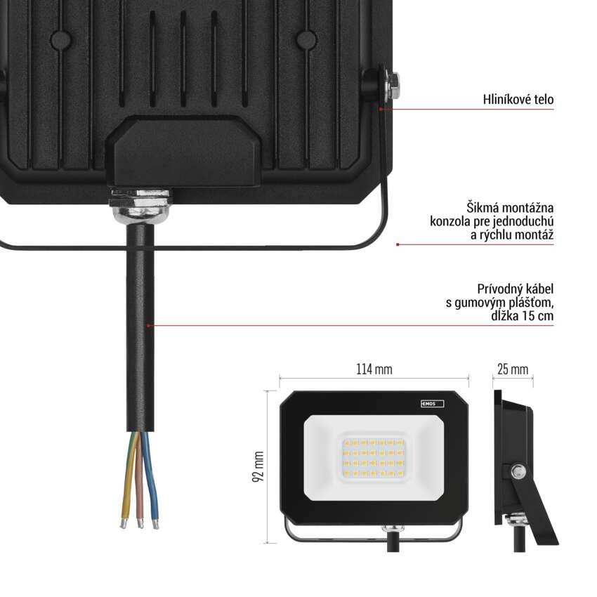 Naświetlacz LED SIMPO 20W, neutralna biel