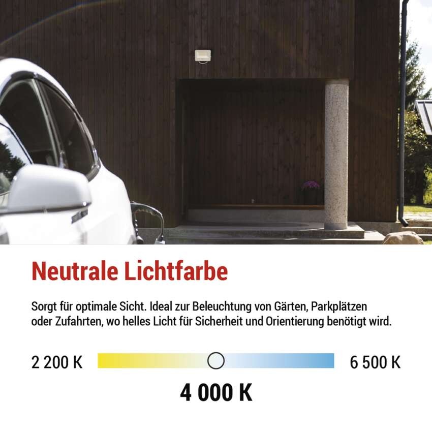 LED reflektor GLARO 30W, weiß, IP65, 3000 lm, neutralweiß