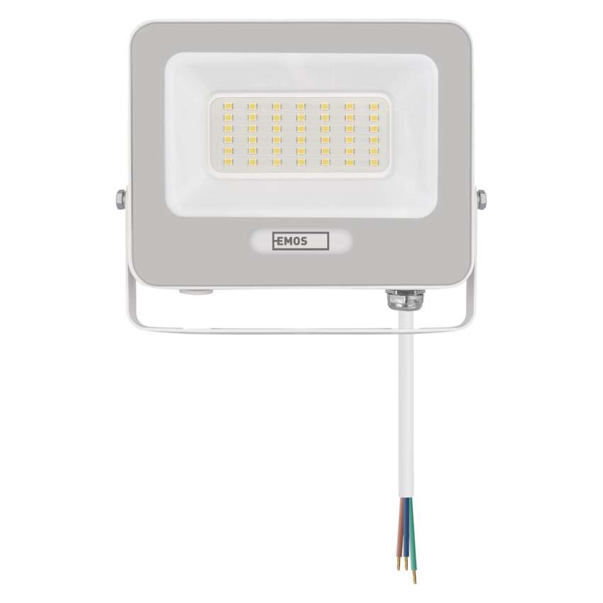 LED reflektor GLARO 30W, fehér, IP65, 3000 lm, természetes fehér