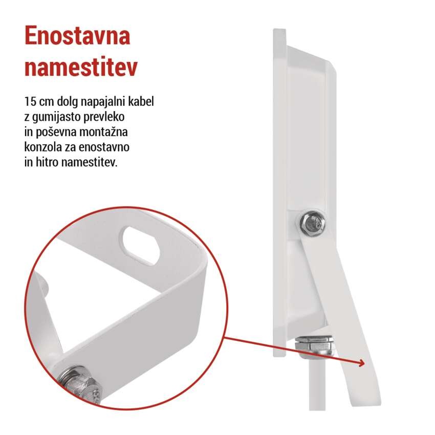LED REFLEKTOR SIMPO 50W 5000LM IP65 NW W