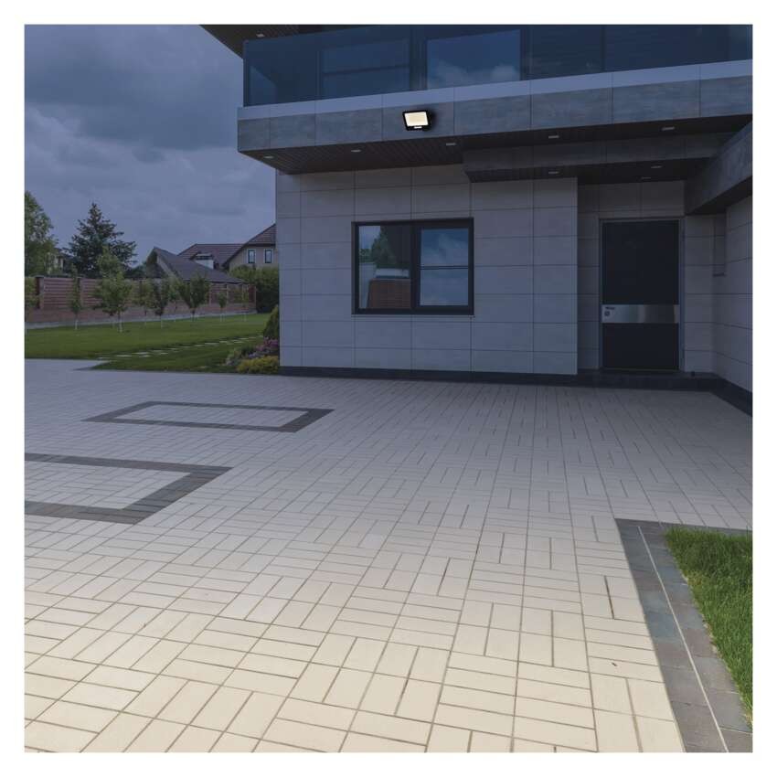LED reflektor GLARO 100W, črni, IP65, 10000 lm, nevtralna bela