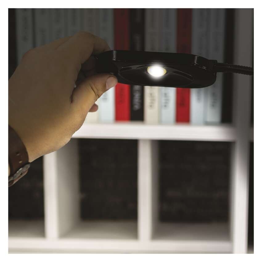 EMOS LED asztali lámpa black & home, fekete
