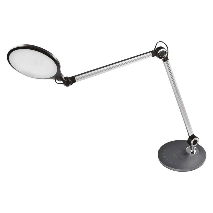 LED stolná lampa KAREN, sivá