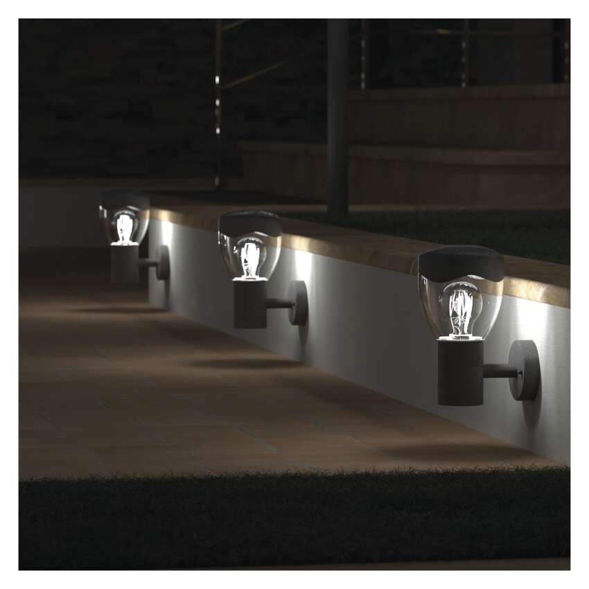 Garten-Wandleuchte ARTEO, 16,4 x 12 x 23 cm, 1 x E27, 15 W