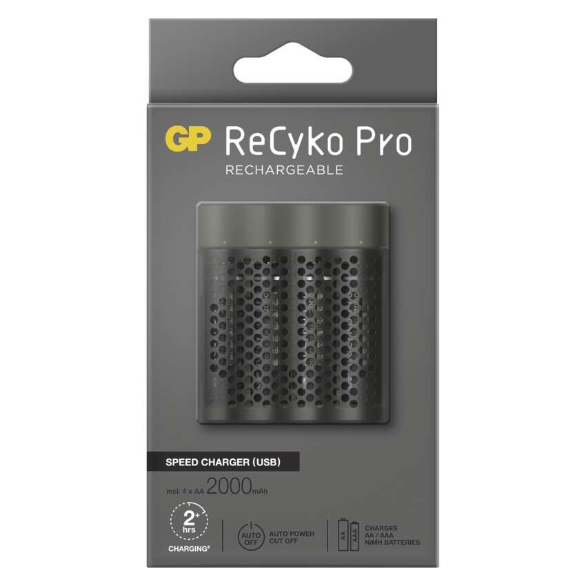 GP nabíjačka batérií Speed M451 + 4AA ReCyko Pro
