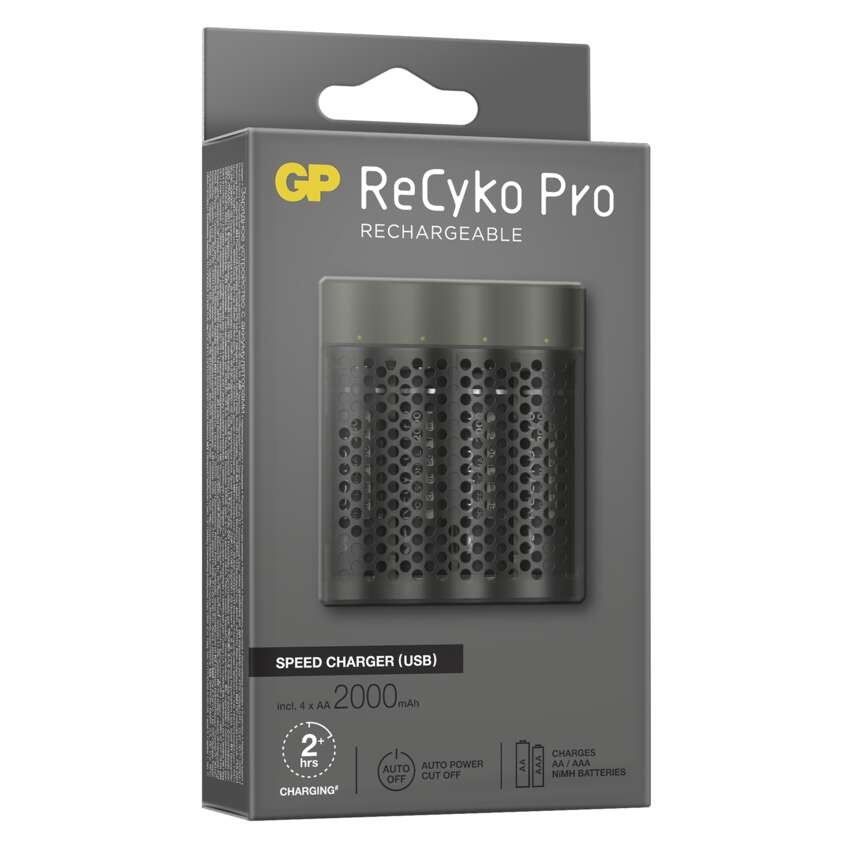 GP nabíjačka batérií Speed M451 + 4AA ReCyko Pro