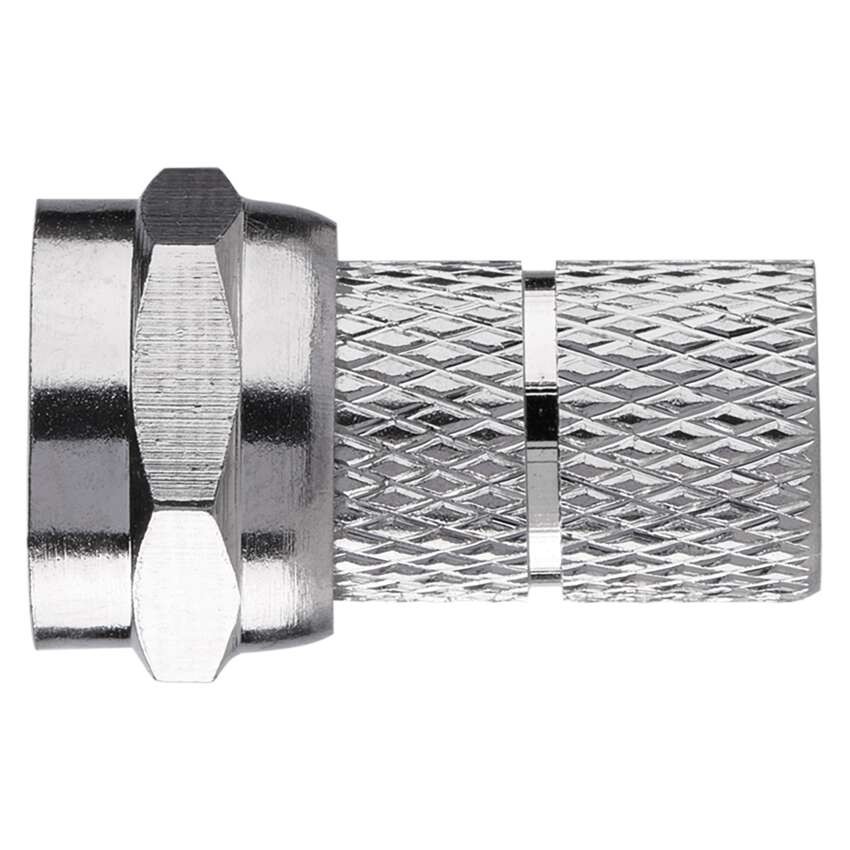 Konnektor F-Stecker für Koaxialkabel CB113, 10 Stk.