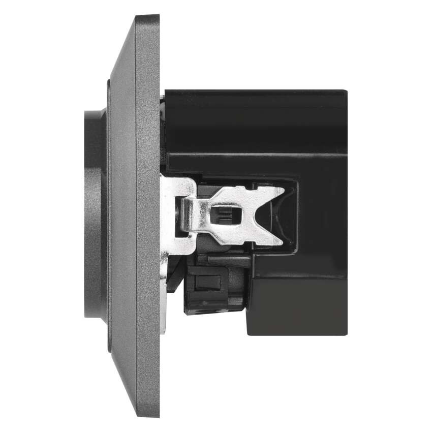 Lizdas su USB-A+C 2,1 A maks., antracito spalvos