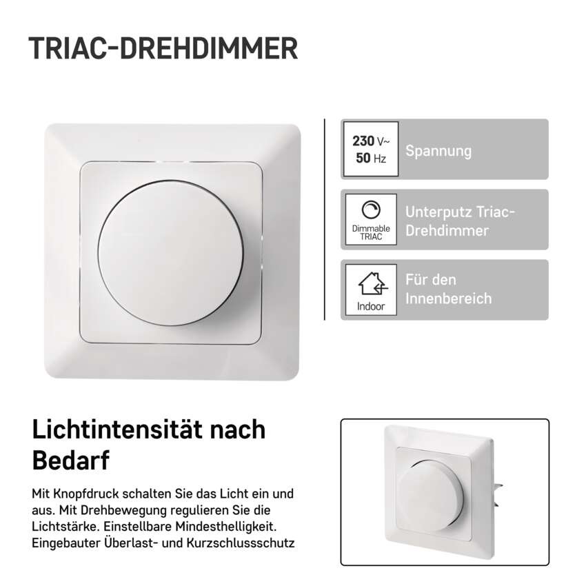 Triac Dimmer Nr. 6 für dimmbare LED-Lampen