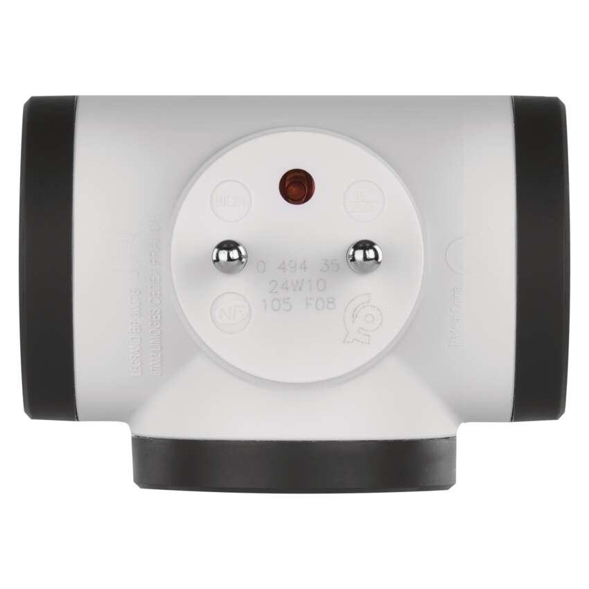 LEGRAND Revolution Rozbočovacia zásuvka 3× guľatá