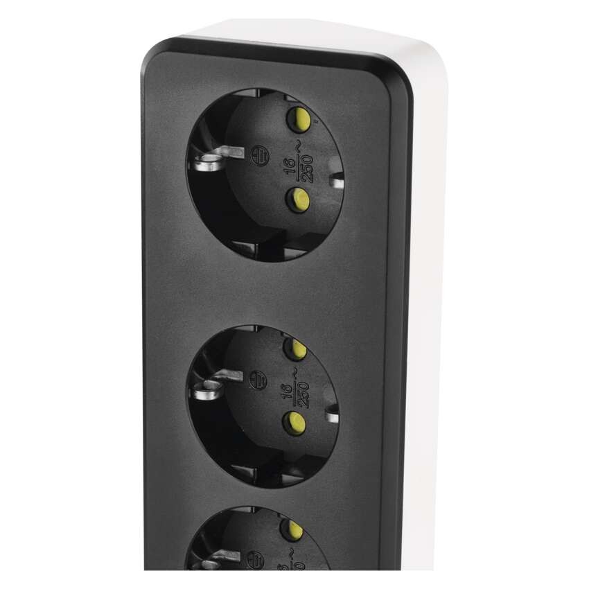 GoSmart Okos hosszabbító-elosztó 2 m/4 konnektorral/kapcs./PVC/USB-vel és wifivel/1,5 mm2