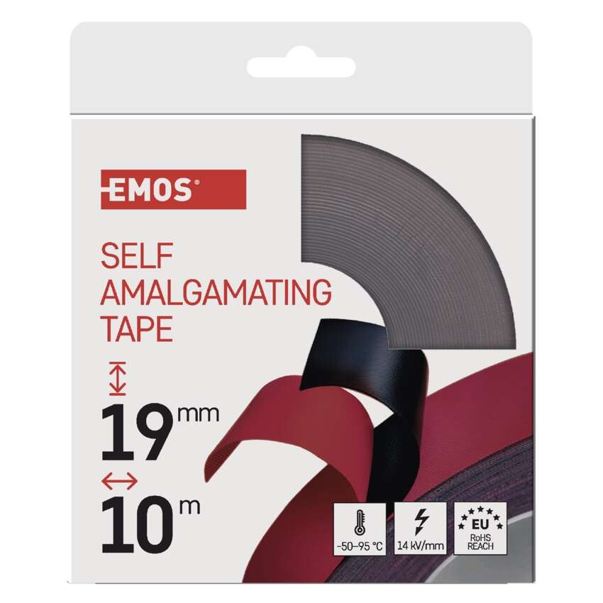 Savaime susiliejanti izoliacinė juosta 19 mm / 10 m juoda