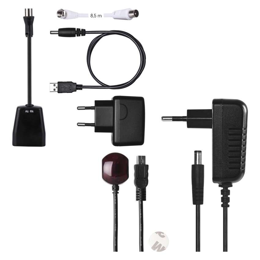 Zestaw dekoder DVB T2 + antena zewnętrzna EM-VO6