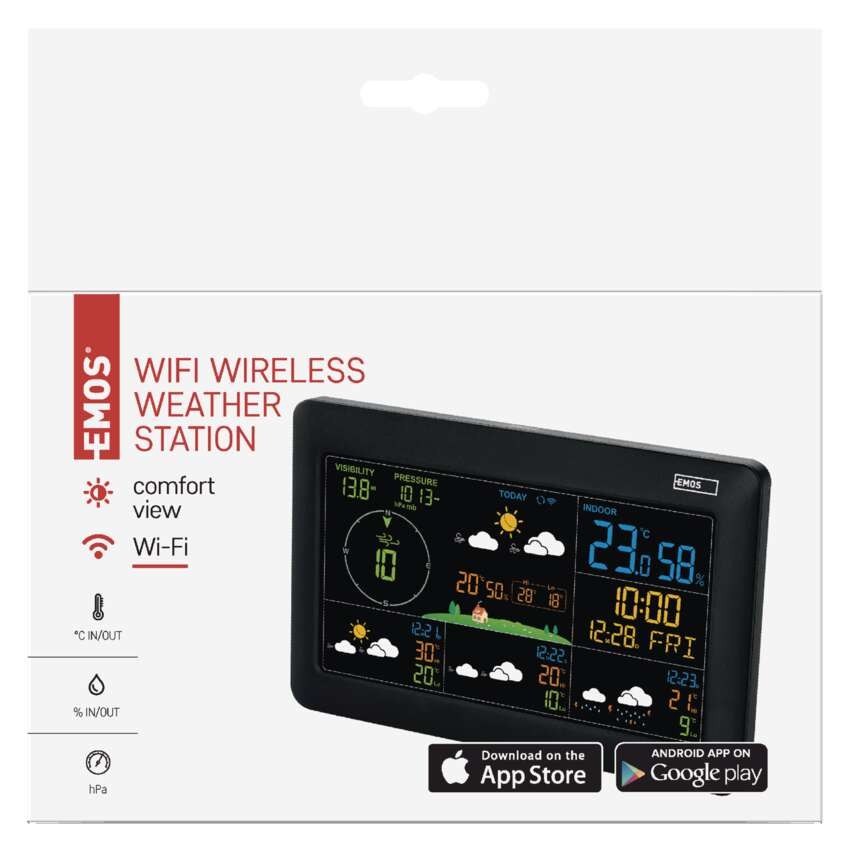 Wifi bezdrátová meteostanice E0389