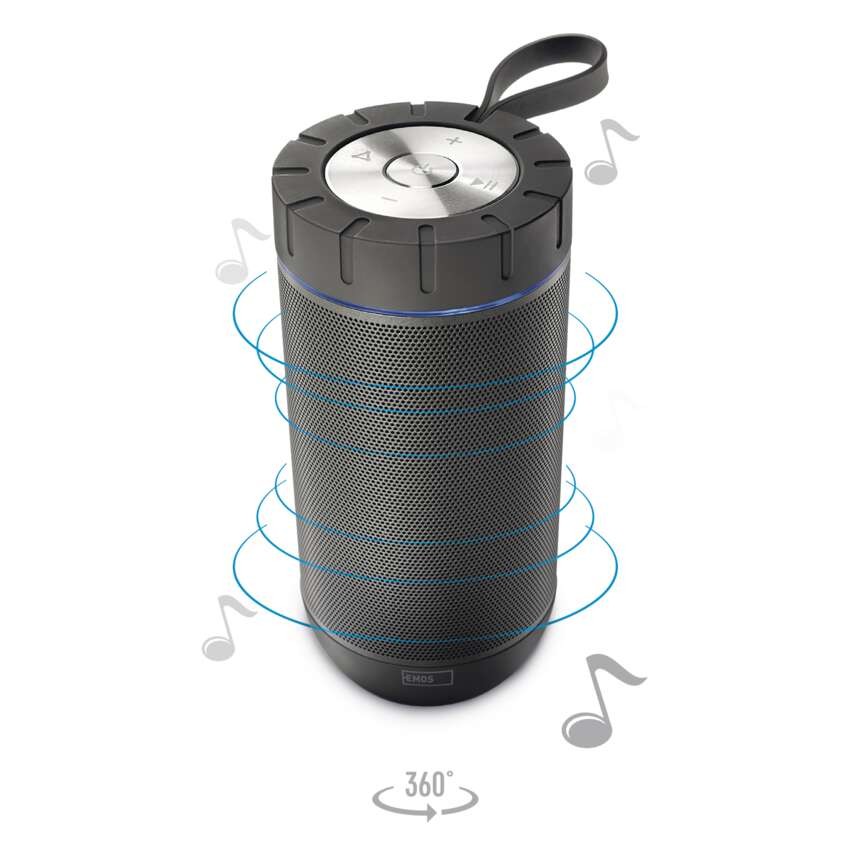 Bluetooth reproduktor EMOS SOUNDBOSS, šedá