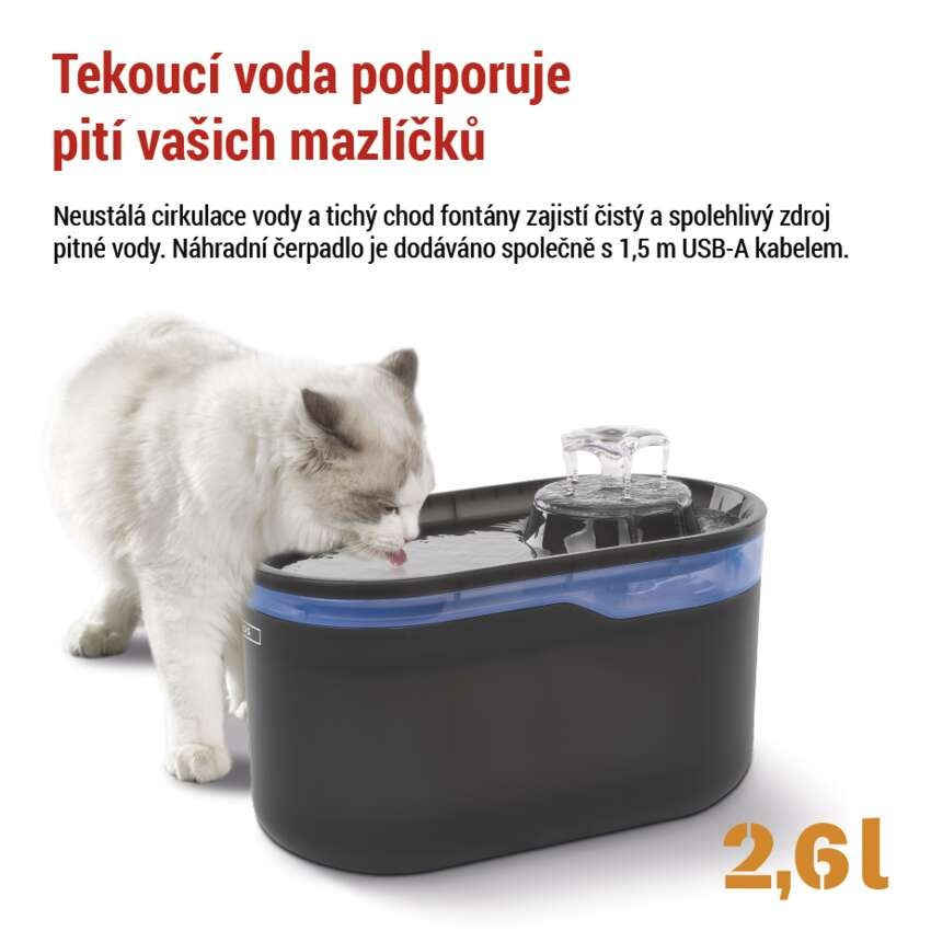 Náhradní vodní čerpadlo pro vodní fontány, bílé