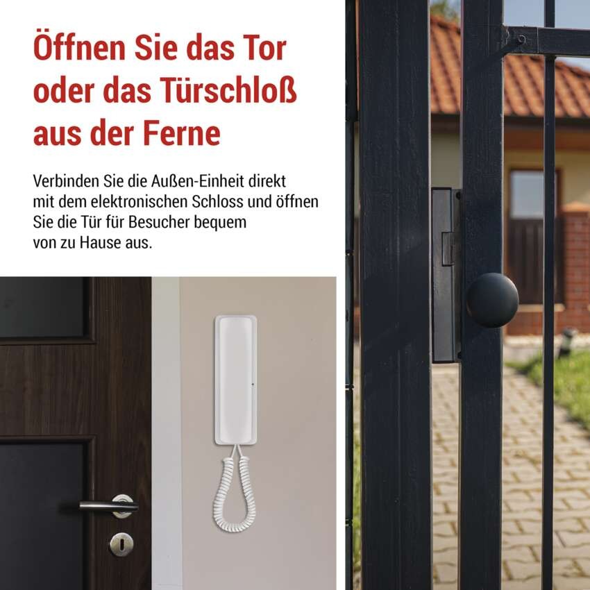 Kabelloses Heim-Audio-Türsprechset H1088, 1 Teilnehmer