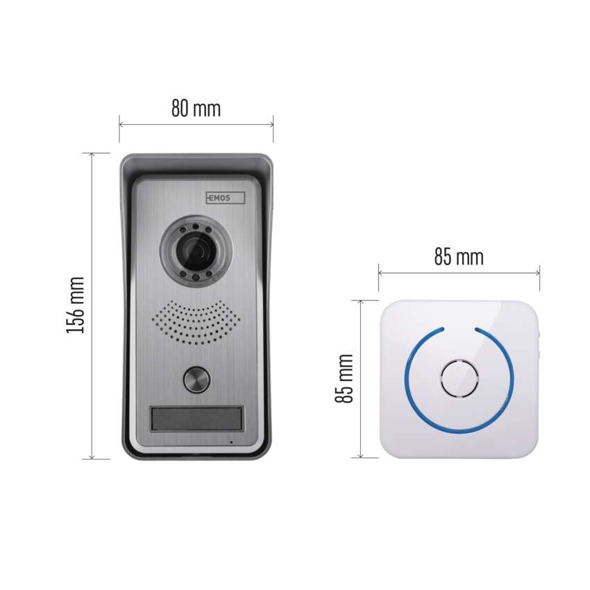 EMOS IP videó kaputelefon kültéri egység EM-102WIFI