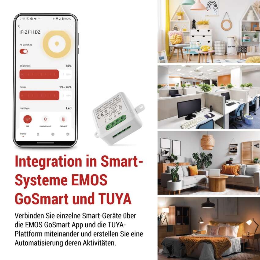 GoSmart Dimm-Modul IP-2111DZ, ZigBee, 1-kanal