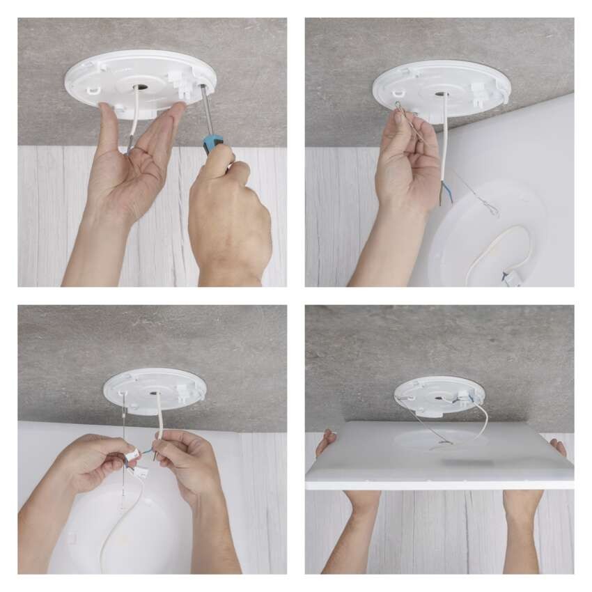 LED šviestuvas FLORI kvadratas, baltas, 18 W, neutralios baltos spalvos