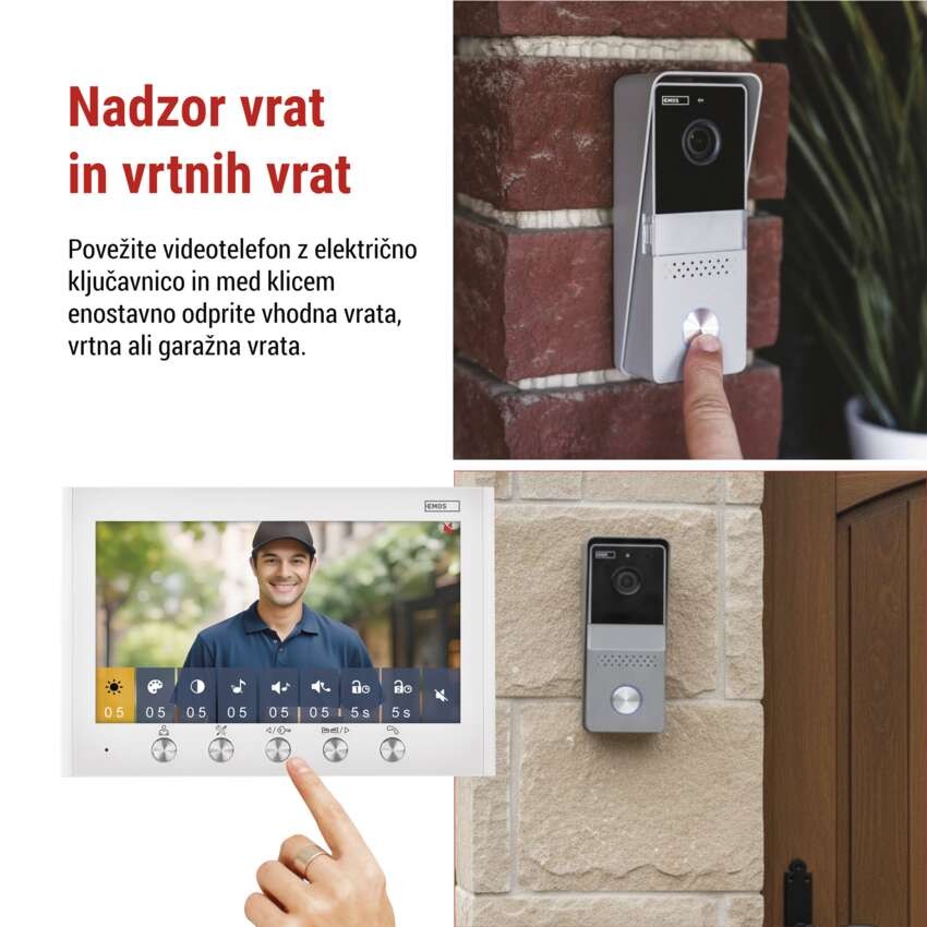 Komplet domačega video domofona  EM-04Z 2WIRE