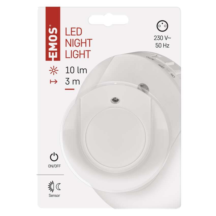 LED noční světlo P3317 s fotosenzorem do zásuvky