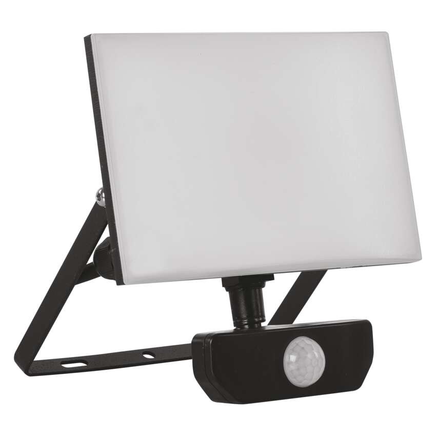 LED reflektor TAMBO s senzorjem gibanja, 30 W, 3000 lm, črn