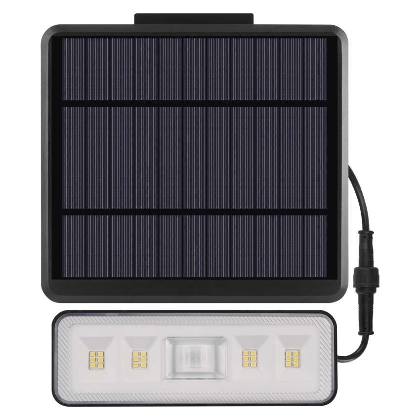 LED prožektorius SUNNO nešiojamas su PIR, juodas, neutraliai baltas