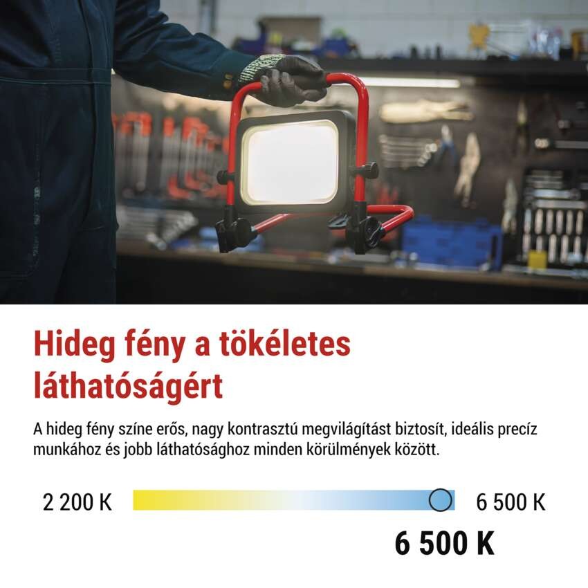 EMOS Profi LED reflektor ACCO 50W 5000lm IP54 hideg fehér