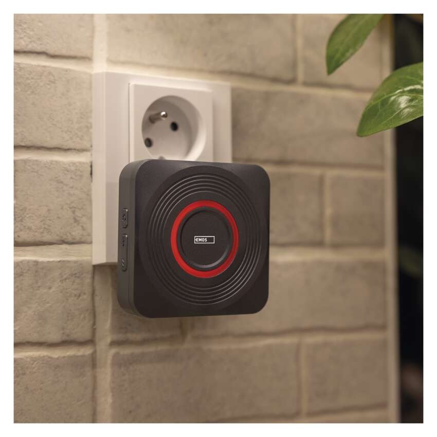 GoSmart Dzwonek bezprzewodowy z WiFi, srebrny
