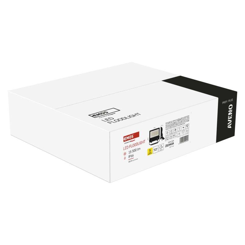 LED prožektorius AVENO 100 W, juodas, neutraliai baltas