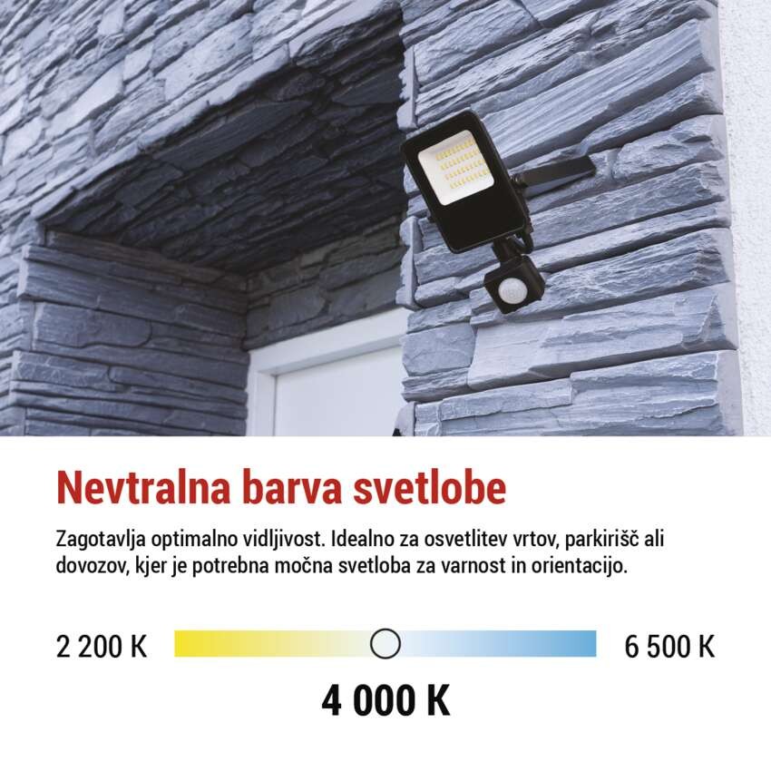 LED reflektor VISIO s senzorjem 20 W