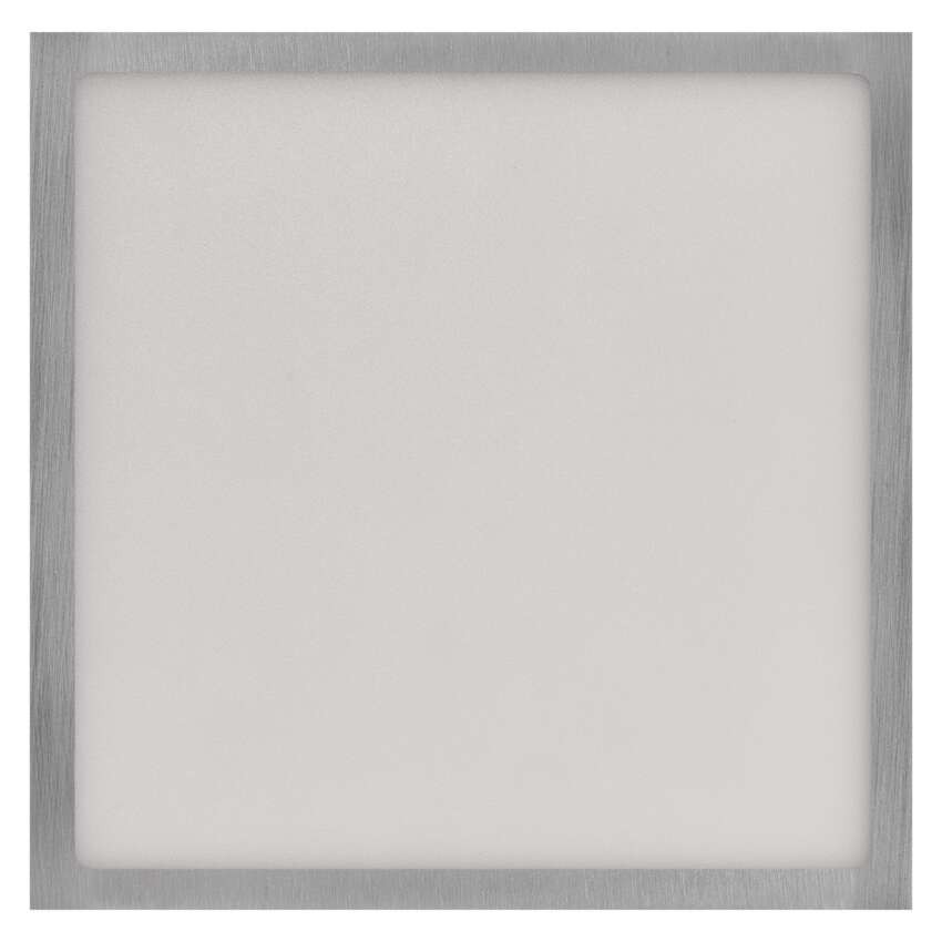 LED šviestuvas NEXXO šlifuoto nikelio, 22,5 x 22,5 cm, 21 W, šiltai / neutraliai baltas