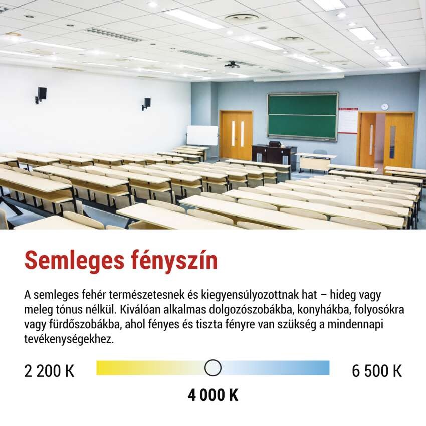 LED panel LUXXO 60 × 60 cm / 32 mm, 22 W, 4000 lm, süllyesztett, semleges fehér, IP21