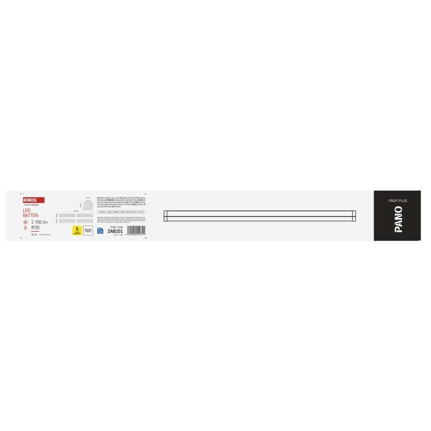 LED lineārais gaismeklis PANO 20W, neitrāli balts