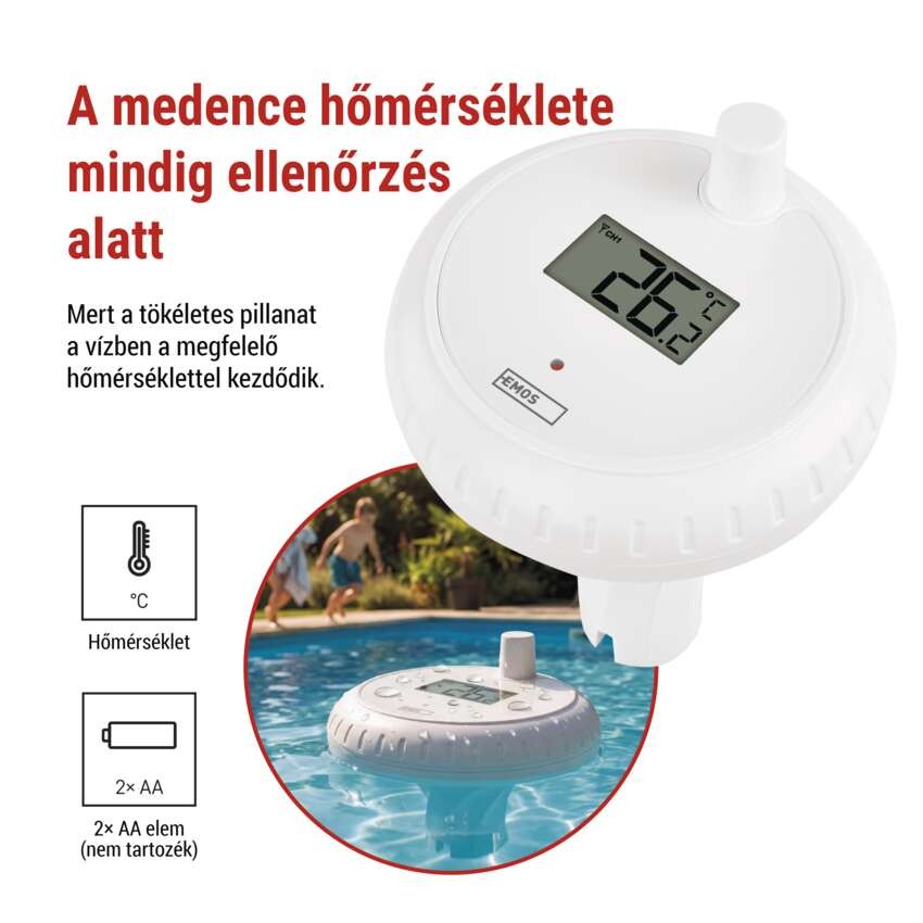 Medencehőmérő E00032