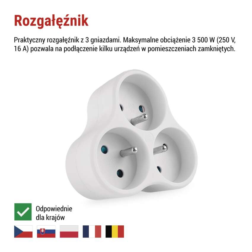 Rozgałęźnik 3x