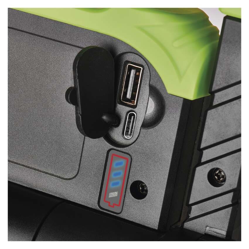 Polnilna LED delovna svetilka 2x COB, 2000 lm, 8000 mAh 