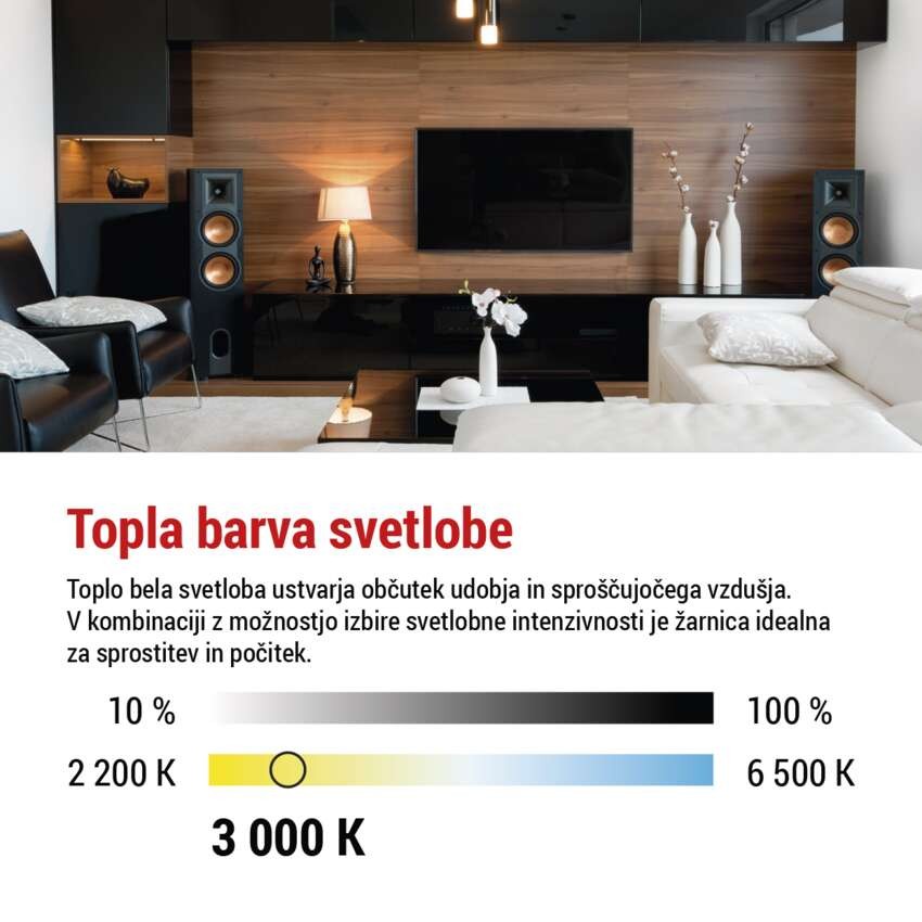 LED žarnica Classic JC / G9 / 4,2 W (40 W) / 470 lm / toplo bela / zatemnilna