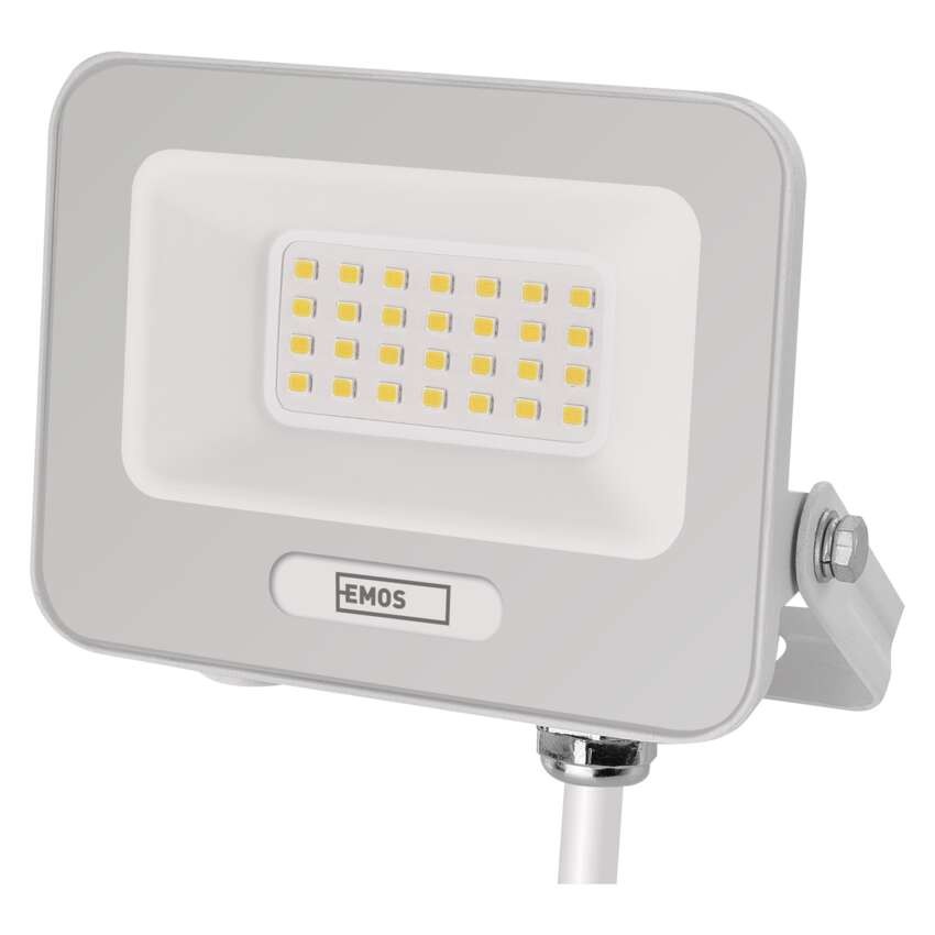 LED reflektor GLARO 20W, biely, IP65, 2000 lm, neutrálna biela