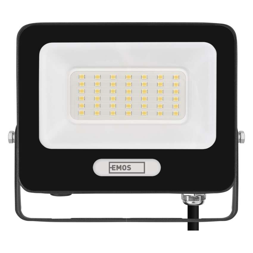 LED reflektor GLARO 30W, čierny, IP65, 3000 lm, neutrálna biela