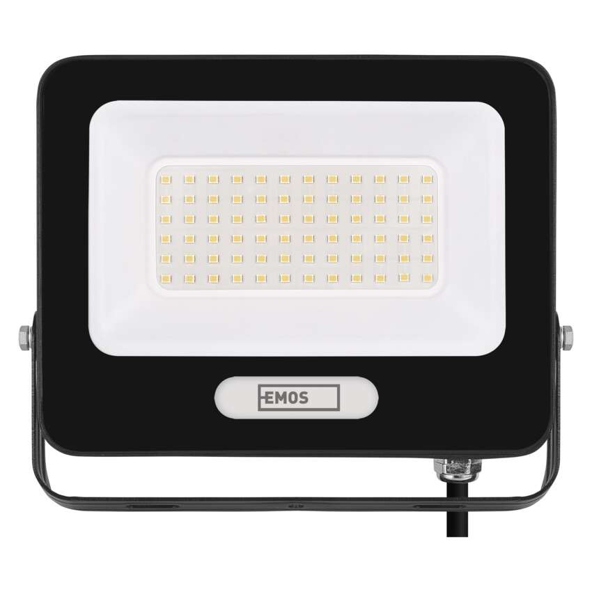 LED reflektor GLARO 50W, čierny, IP65, 5000 lm, neutrálna biela